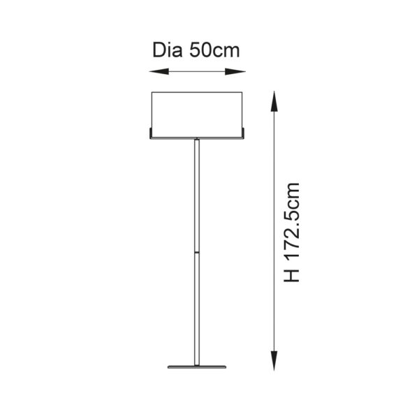 ENDON UPSHIRE HAYFIELD FLOOR LIGHT A/B G/V 95838 - Image 4