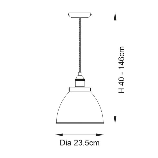 ENDON FRANKLIN SMALL PENDANT A/B 98745 - Image 4