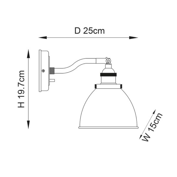 ENDON UPSHIRE FRANKLIN WALL LIGHT A/B 98746 - Image 5