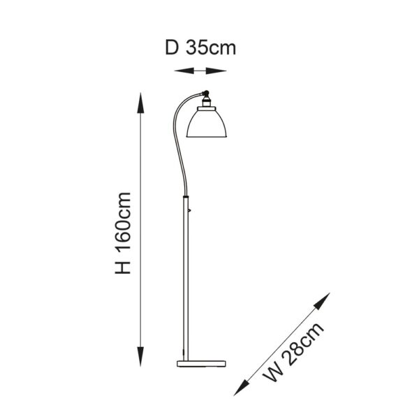 ENDON FRANKLIN TASK FLOOR A/B 98748 - Image 3