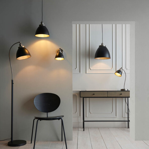 ENDON UPSHIRE FRANKLIN LARGE PENDANT LIGHT M/B A/P 98749 - Image 2