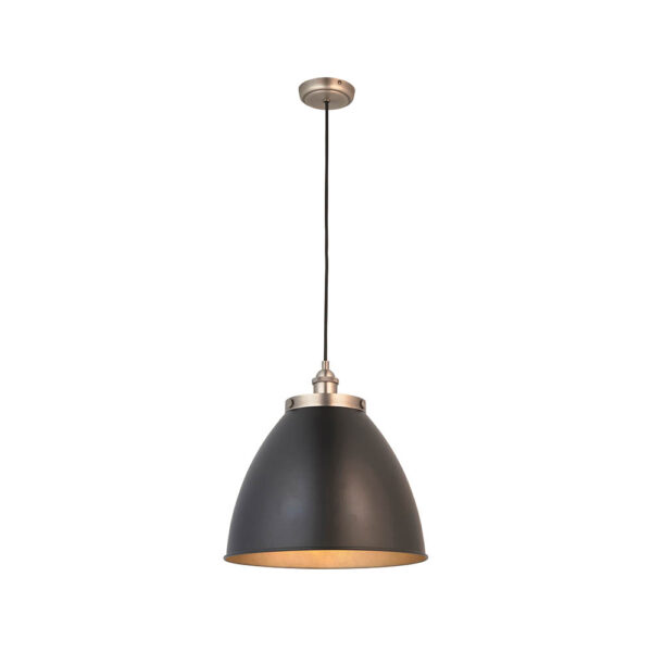 ENDON UPSHIRE FRANKLIN LARGE PENDANT LIGHT M/B A/P 98749 - Image 3