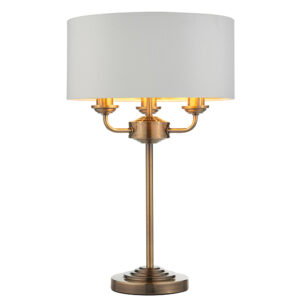 ENDON UPSHIRE HIGHCLERE 3LT TABLE LIGHT A/B W/F 98932