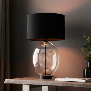 ENDON KELDA OVAL TOUCH TABLE LIGHT C/G M/B 100446