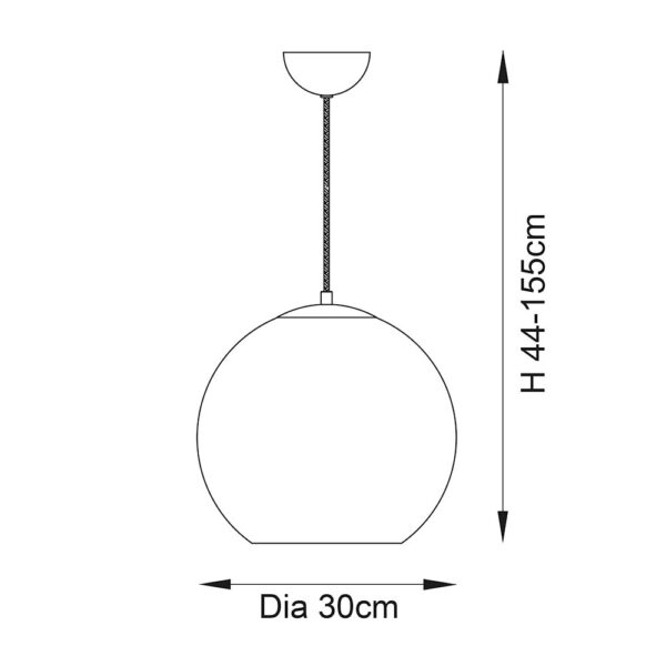 ENDON UPSHIRE BOLI PENDANT COPPER LIGHT 102930 - Image 2