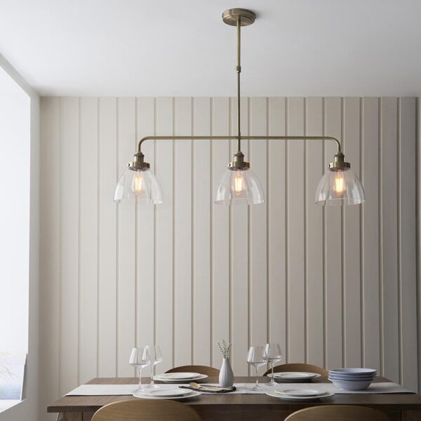 ENDON UPSHIRE HANSEN 3lt LINEAR A/B PENDANT LIGHT 103014