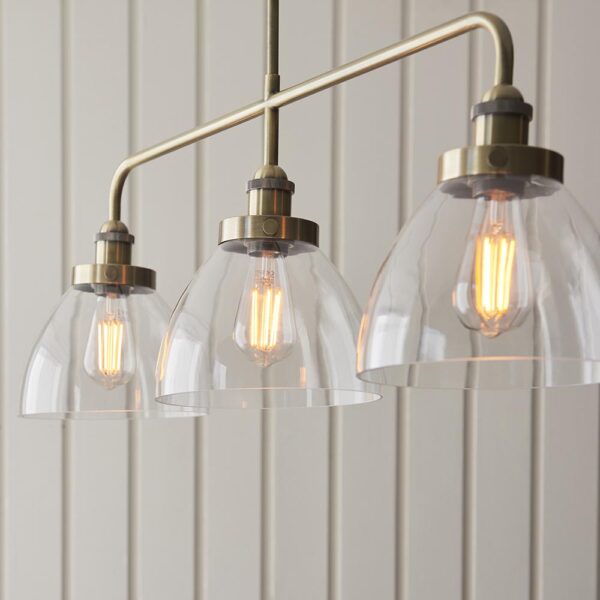ENDON UPSHIRE HANSEN 3lt LINEAR A/B PENDANT LIGHT 103014 - Image 4