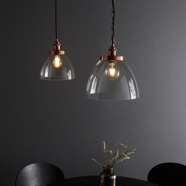 ENDON UPSHIRE HANSEN GRAND PENDANT LIGHT A/C C/G 106895 - Image 3