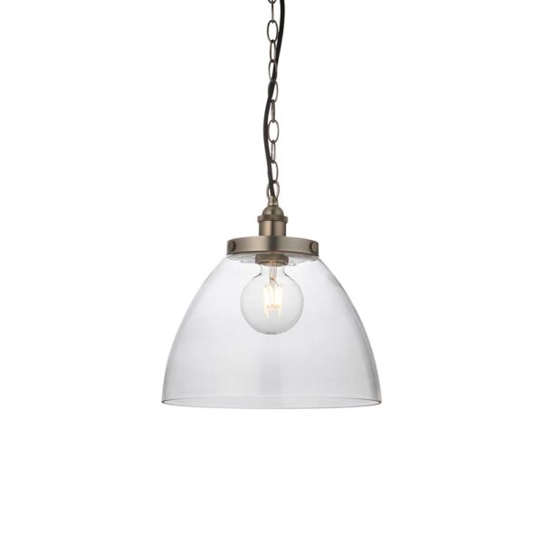 ENDON HANSEN GRAND PENDANT LIGHT B/S C/G 106896 - Image 2