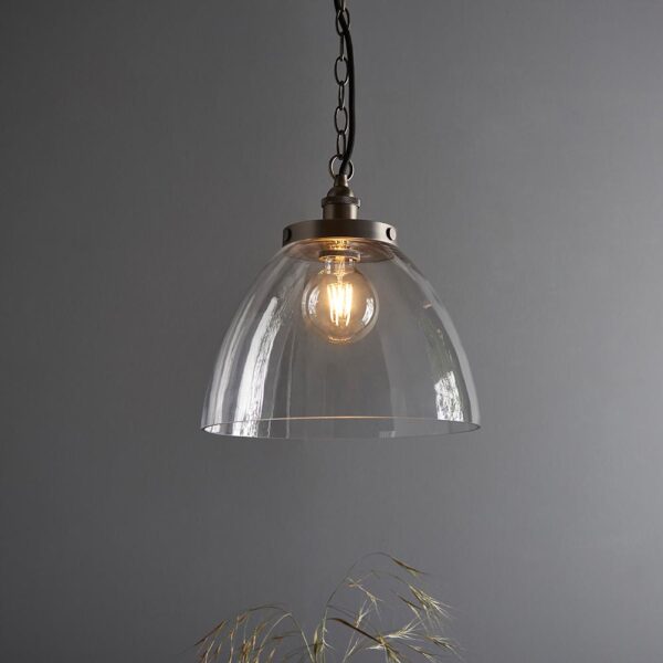 ENDON HANSEN GRAND PENDANT LIGHT B/S C/G 106896