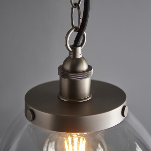 ENDON HANSEN GRAND PENDANT LIGHT B/S C/G 106896 - Image 3