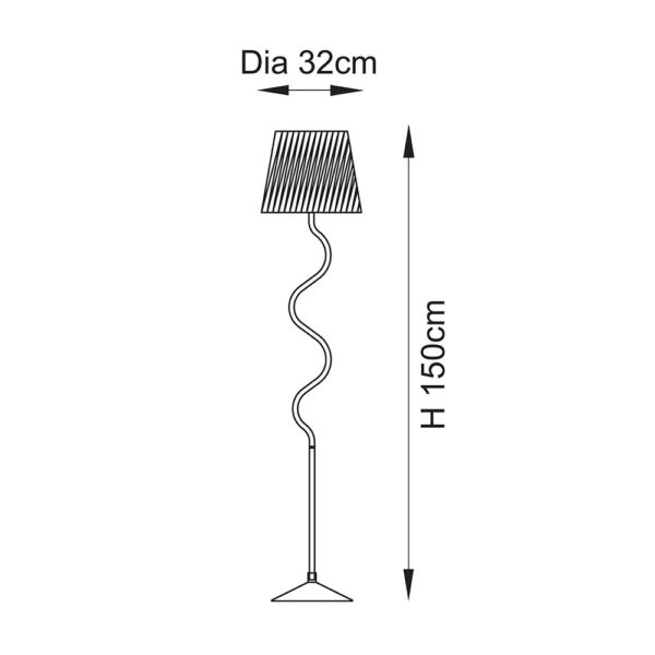 ENDON UPSHIRE WRIGGLE FLOOR LIGHT M/B 114223 - Image 5