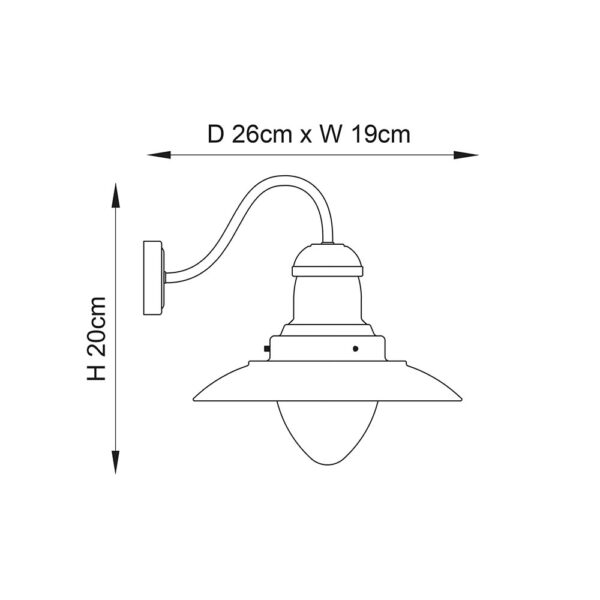 ENDON UPSHIRE MENDIP WALL LIGHT  S/N C/G 60800 - Image 2