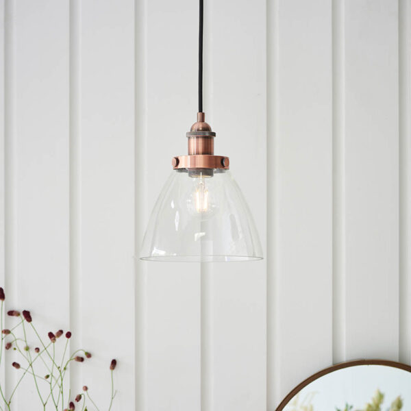 ENDON HANSEN PENDANT LIGHT A/C  C/G 76332 - Image 2