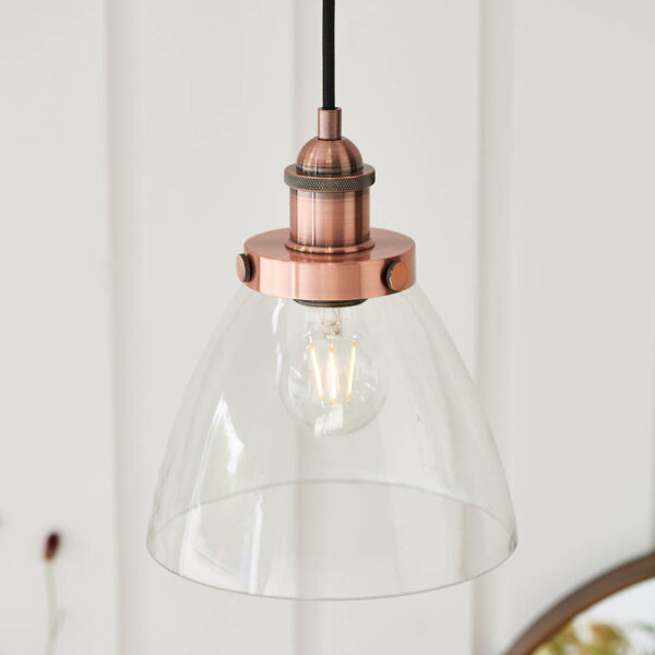 ENDON HANSEN PENDANT LIGHT A/C  C/G 76332 - Image 3