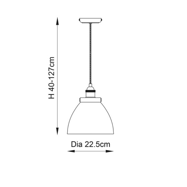 ENDON HANSEN PENDANT LIGHT A/C  C/G 76332 - Image 5