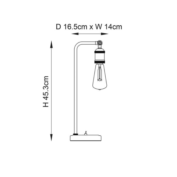 ENDON HAL TABLE LIGHT  A/P A/C 76339 - Image 4