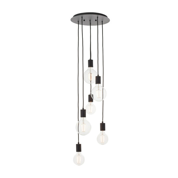 ENDON UPSHIRE STUDIO 6LT PENDANT LIGHT M/B 81535