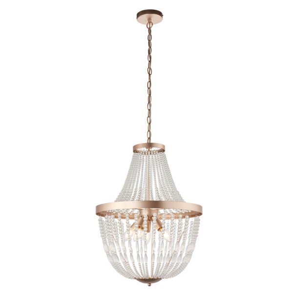 ENDON UPSHIRE CELINE 5LT PENDANT LIGHT 81913 - Image 6