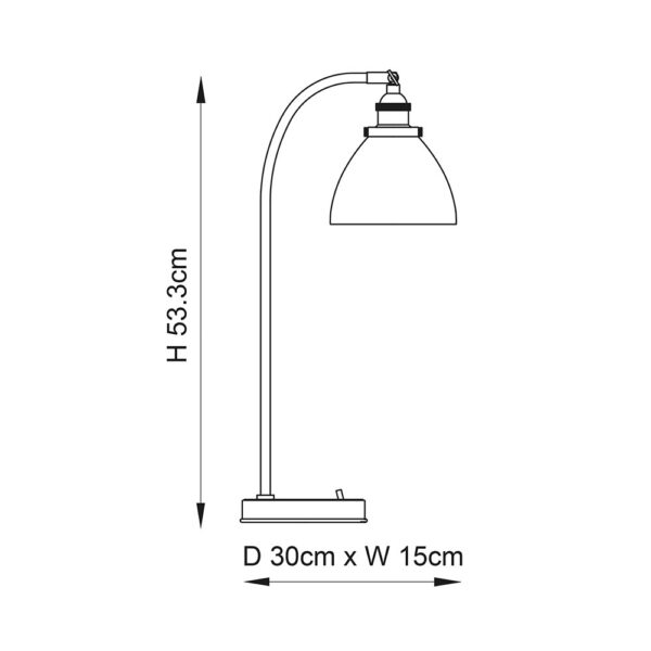 ENDON HANSEN TASK TABLE LIGHT B/S C/G 91740 - Image 5