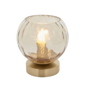 ENDON UPSHIRE DIMPLE TABLE LIGHT S/B C/G 91973