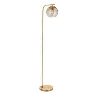 ENDON UPSHIRE DIMPLE FLOOR LIGHT S/B C/G 98271