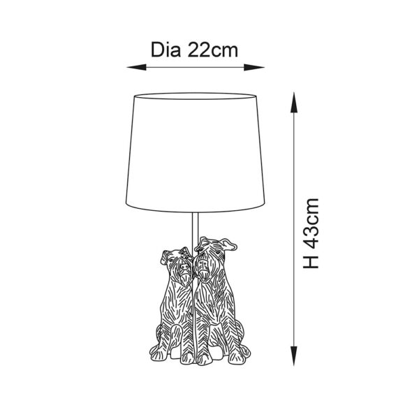 ENDON Upshire Westie Table Light 106794 U11116 - Image 4