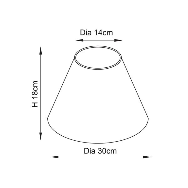 ENDON Upshire Ivy 30cm Tapered Lamp Shade 113177 U11163 - Image 5