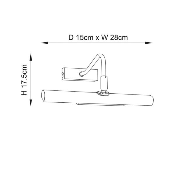 ENDON Upshire Linton 2lt WALL Picture Light-LEDG9 - Image 2