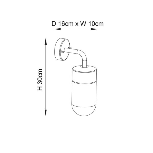 ENDON Upshire North Outdoor Wall Light 71184 U11153 - Image 3