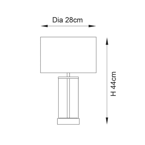ENDON6 Upshire Lessina Small Touch Table Light 98810 U11119 - Image 4