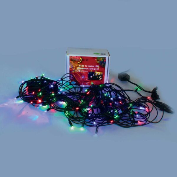 Upshire 120 LED String Festive Light, Multi Coloured, E120LED-CC+CON IP44 U2030 - Image 2