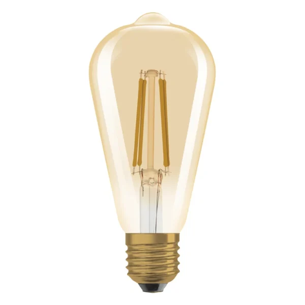Vintage 1906 Edison 60 Filament DIM 7.2W 824 Gold E27 U601 - Image 2