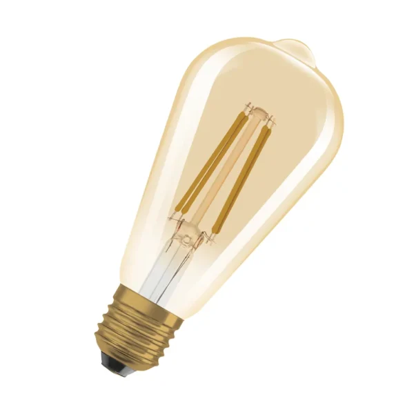 Vintage 1906 Edison 60 Filament DIM 7.2W 824 Gold E27 U601