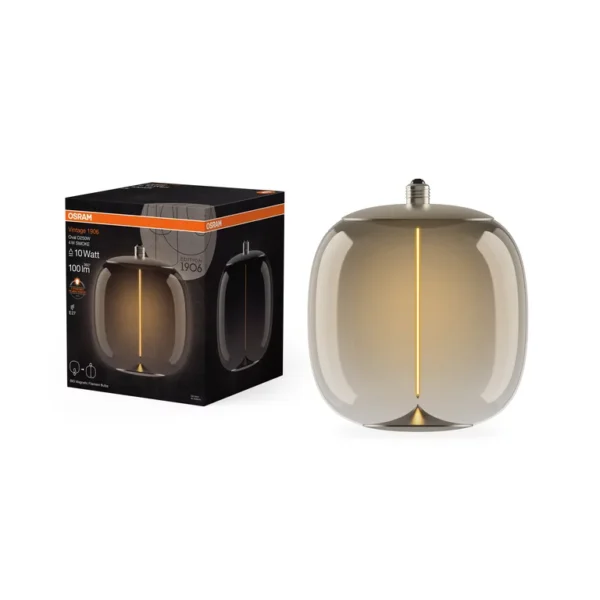 Upshire Vintage 1906 Big Oval 10 Filament Magnetic 4W 818 Smoke LampE27 U622 - Image 3