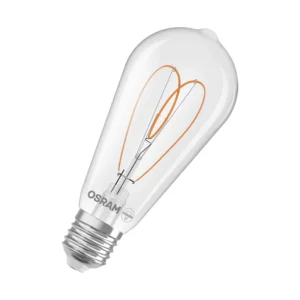 Vintage 1906 Edison 60 Heart Filament DIM 7.2W 927 Clear E27 U612