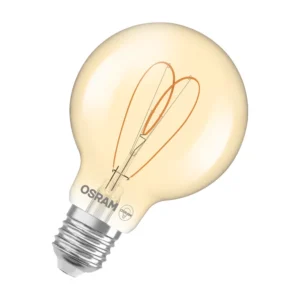 Vintage 1906 Globe 80 60 Heart Filament DIM 8W 922 Gold E27 U616