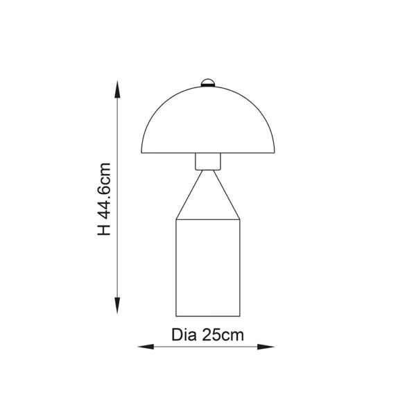 ENDON Upshire Nova Table Light 90522 U111147 - Image 3