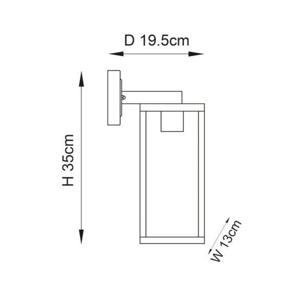 ENDON Upshire Hamden Outdoor Wall Light 96917 - Image 4