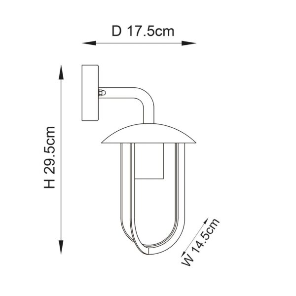 ENDON Upshire Quinn Outdoor Wall Light 96922 - Image 4