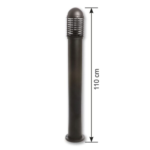 Upshire 110cm Black Bollard, Outdoor Light  E27, 100w, IP44 U11240 - Image 3