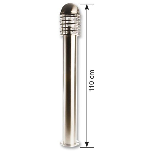 Upshire 110cm Stainless Steel Bollard, Outdoor Light E27, 100w, IP44 U111238 - Image 3