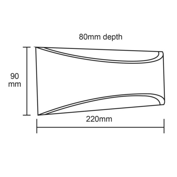Upshire LED CCT Aluminium Outdoor Wall Light, 6w, IP54 U111232 - Image 3
