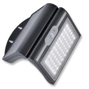 Upshire LED Sensor Solar Folding Wall Light (Black), 3.5w, IP44, (4000K) U111209