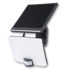 Upshire LED PIR Sensor Solar Floodlight (Black), 8w, IP54, (4000K) U111213