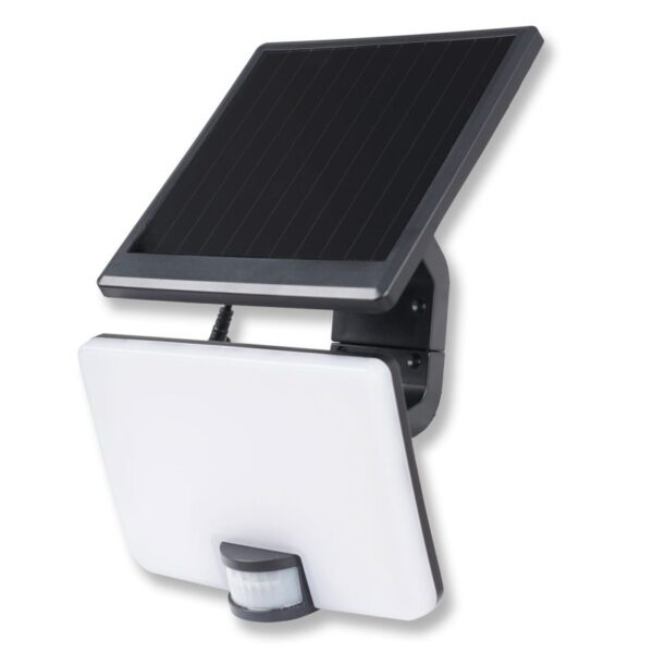 Upshire LED PIR Sensor Solar Floodlight (Black), 8w, IP54, (4000K) U111213