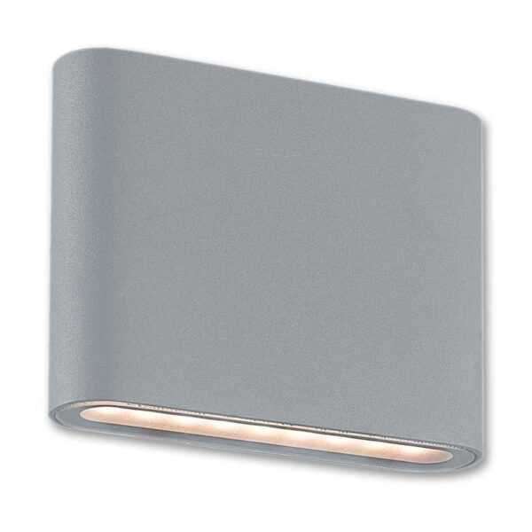 Upshire LED CCT Aluminium Up/Down Outdoor Wall Light, 2 x 6w, IP54 U111233